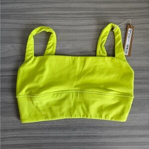 SKIMS FITS EVERYBODY SQUARE NECK LONGLINE BRALETTE - XS - DAFFODIL- NWT
